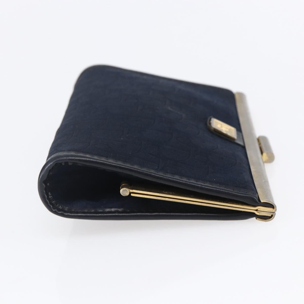 Christian Dior Vintage Trotter Pouch Canvas Navy Canvas Clutche & Pouche Bag (Pre-Owned)