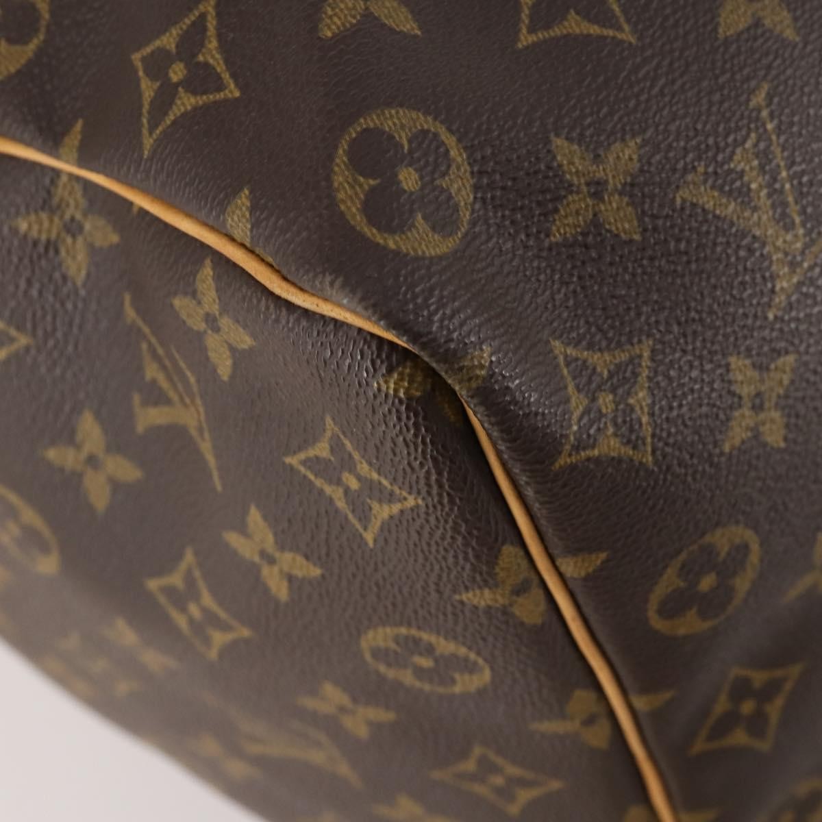 Louis Vuitton Keepall Bag Monogram Canvas Brown Canvas Travel Bag
