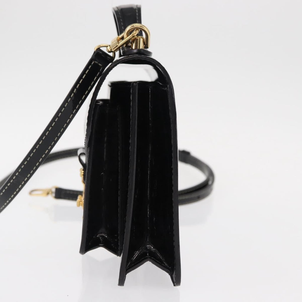 Louis Vuitton Monceau Handbag Vernis Black Patent_Leather Handbag