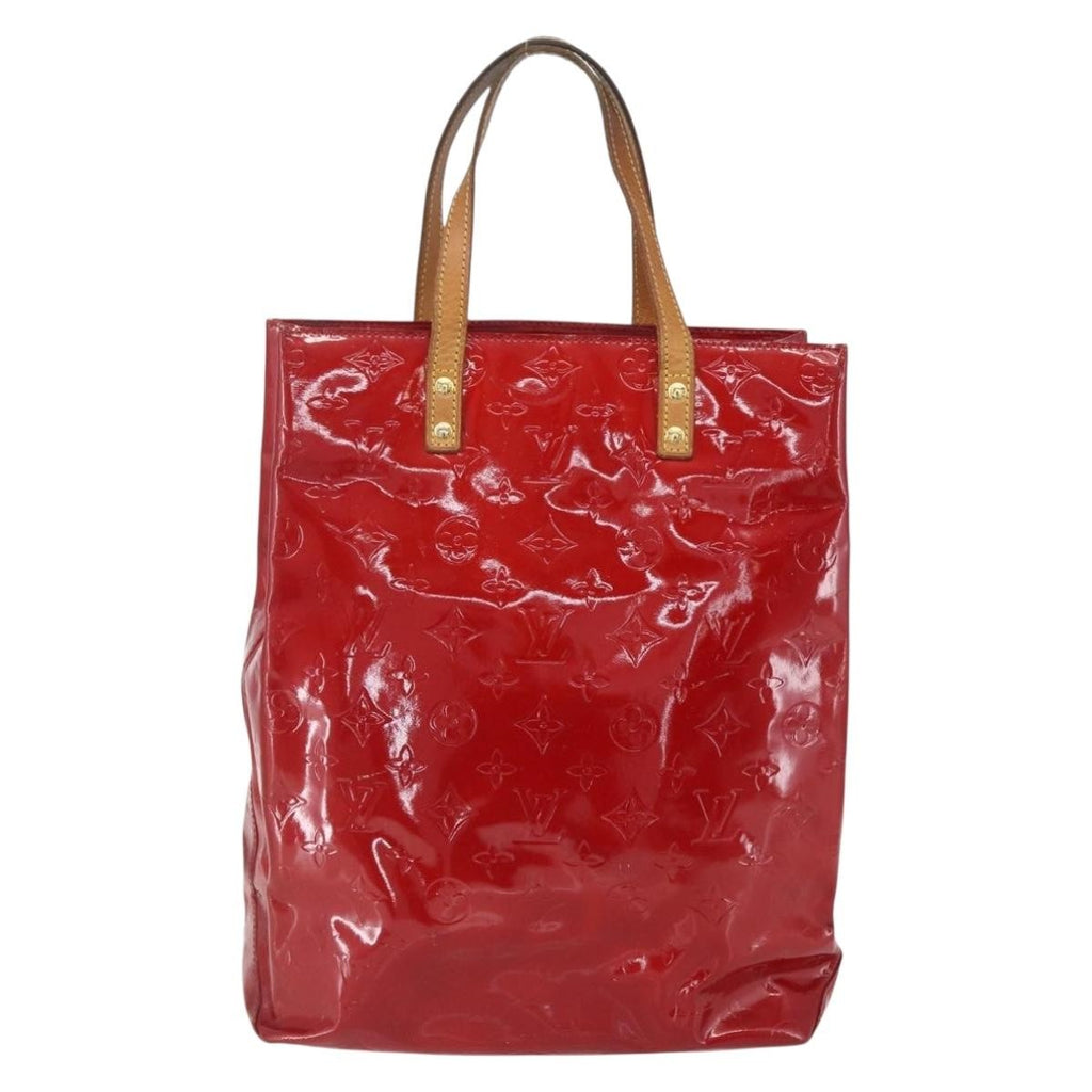 Louis Vuitton Reade Handbag Monogram Vernis Red Patent_Leather Handbag