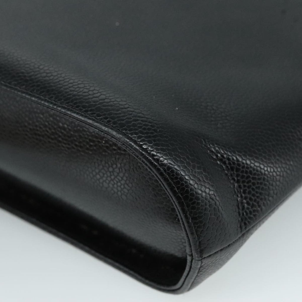 Chanel Vintage Tote Leather Black Leather Tote Bag Bag