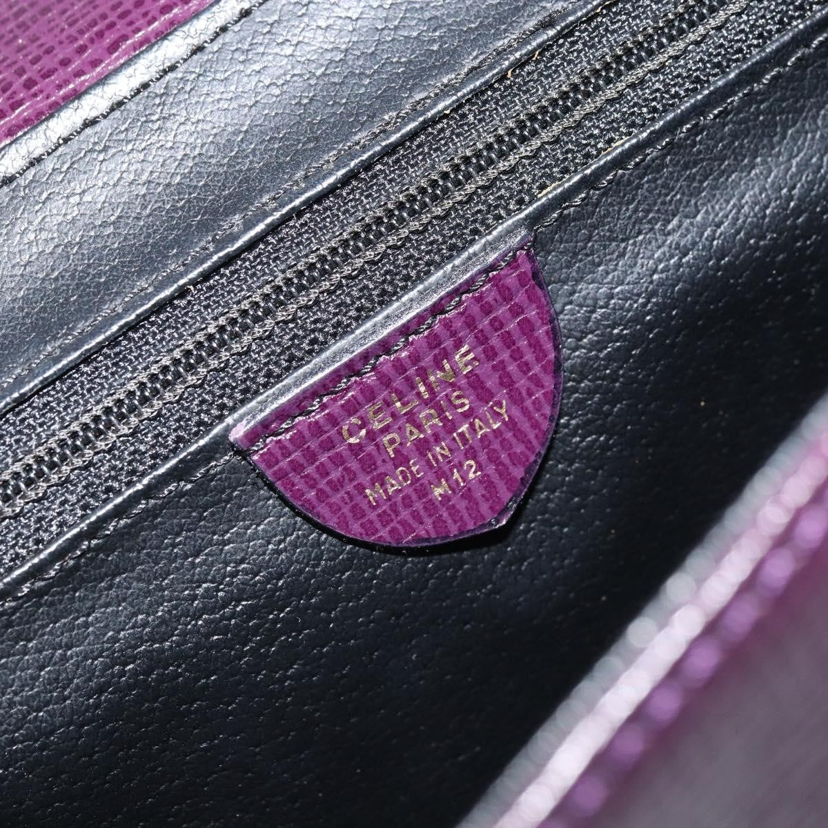 Celine Circle Logo Shoulder Bag Leather Purple Leather Shoulder Bag Bag
