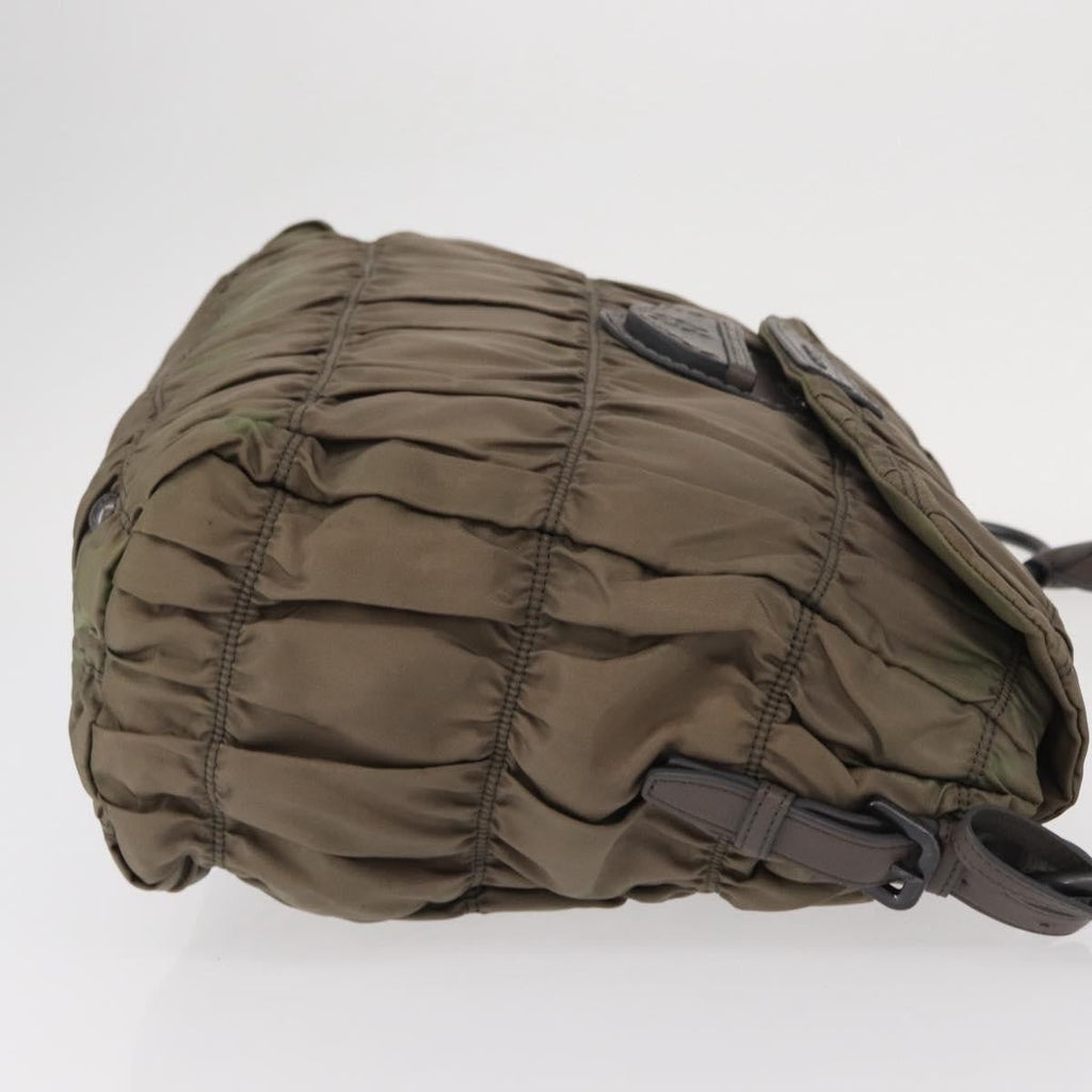 Prada Gaufre Convertible Hobo Tessuto Gray Nylon Shoulder Bag Bag