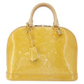 Louis Vuitton Alma Handbag Patent Leather Yellow Patent_Leather Handbag