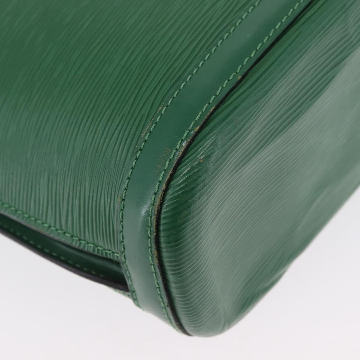 Louis Vuitton Lussac Handbag Epi Leather Green Leather Shoulder Bag