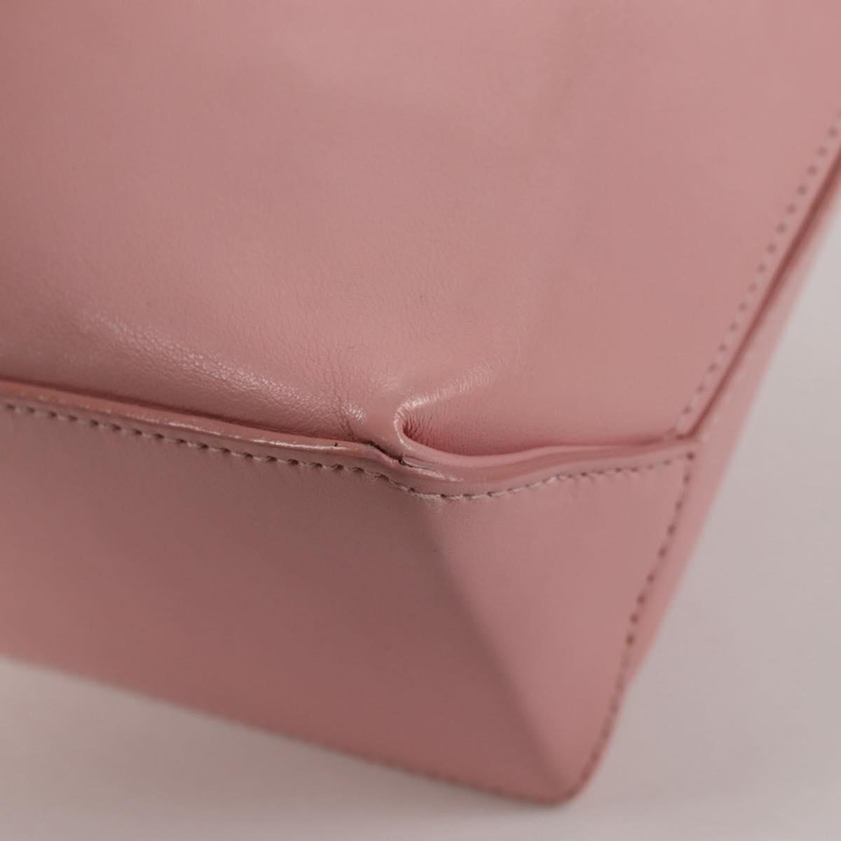 Chanel Essential Shopping Tote Leather Pink Leather Bag