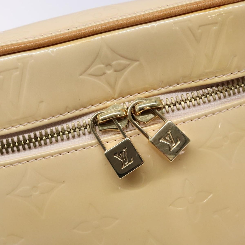 Louis Vuitton Sullivan Handbag Monogram Vernis Beige Patent_Leather Bag