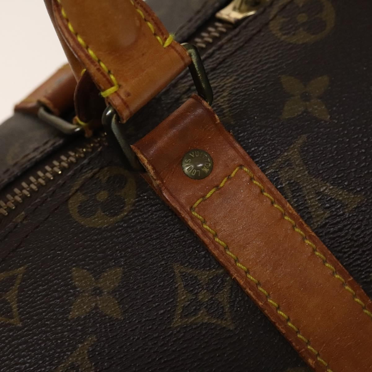 Louis Vuitton Keepall Bag Monogram Canvas Brown Canvas Travel Bag