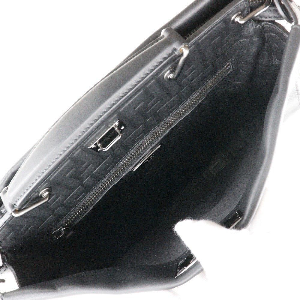 Fendi Peekaboo Iconic Fit Bag Leather Black Leather Briefcase Bag