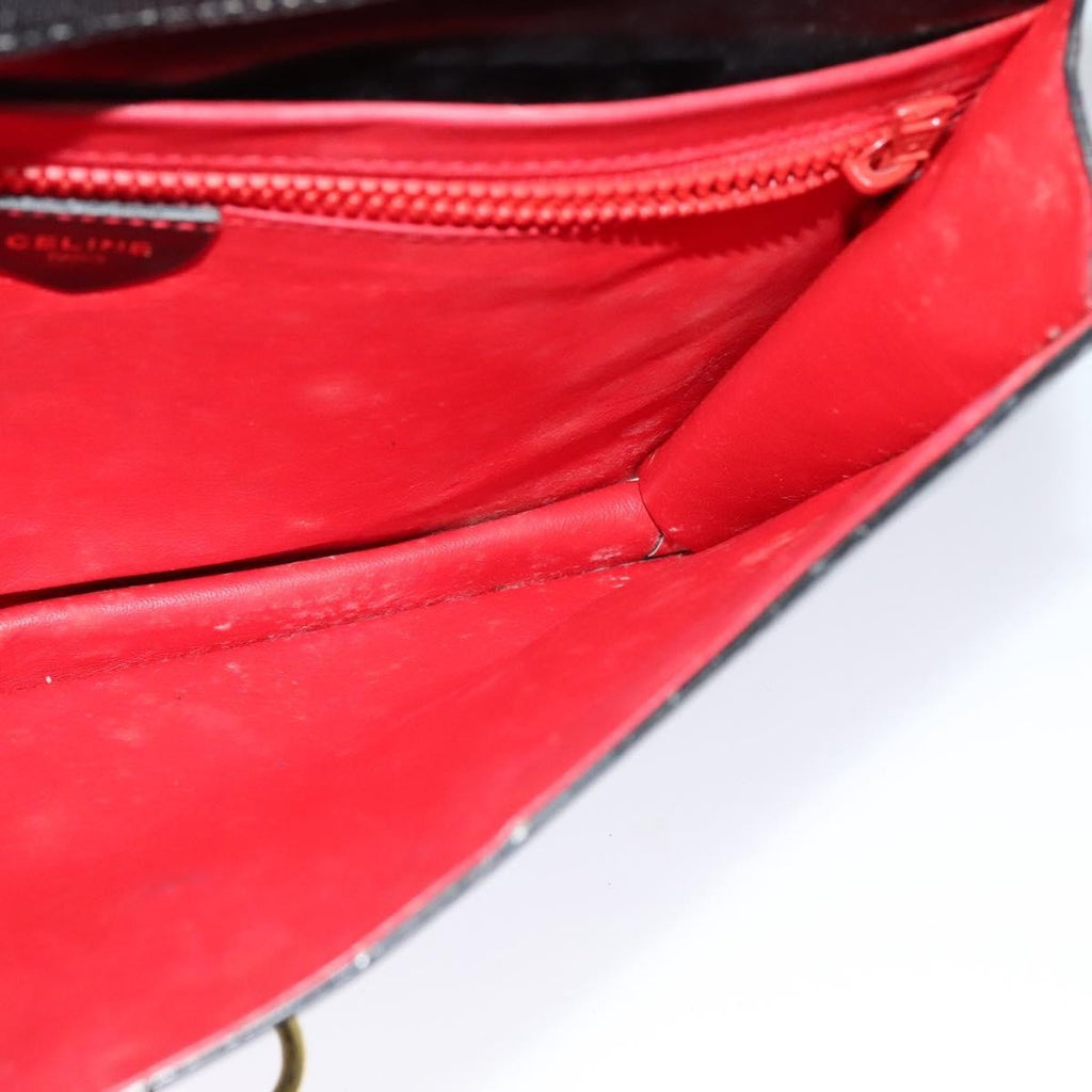 Celine Envelope Shoulder Bag Leather Black Leather Shoulder Bag Bag