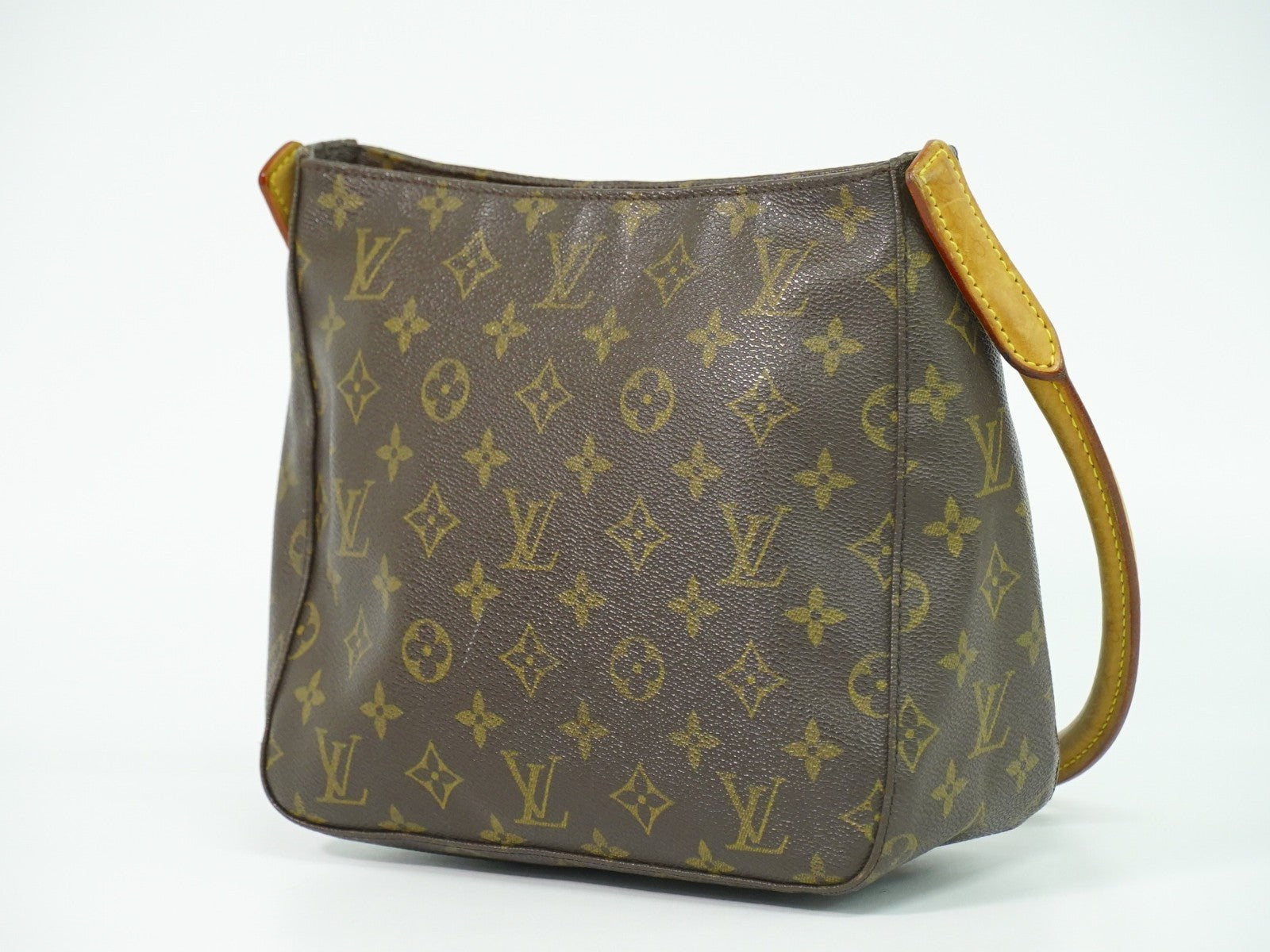 Louis Vuitton Monogram Looping Handbag Monogram Canvas Brown Canvas Shoulder Bag