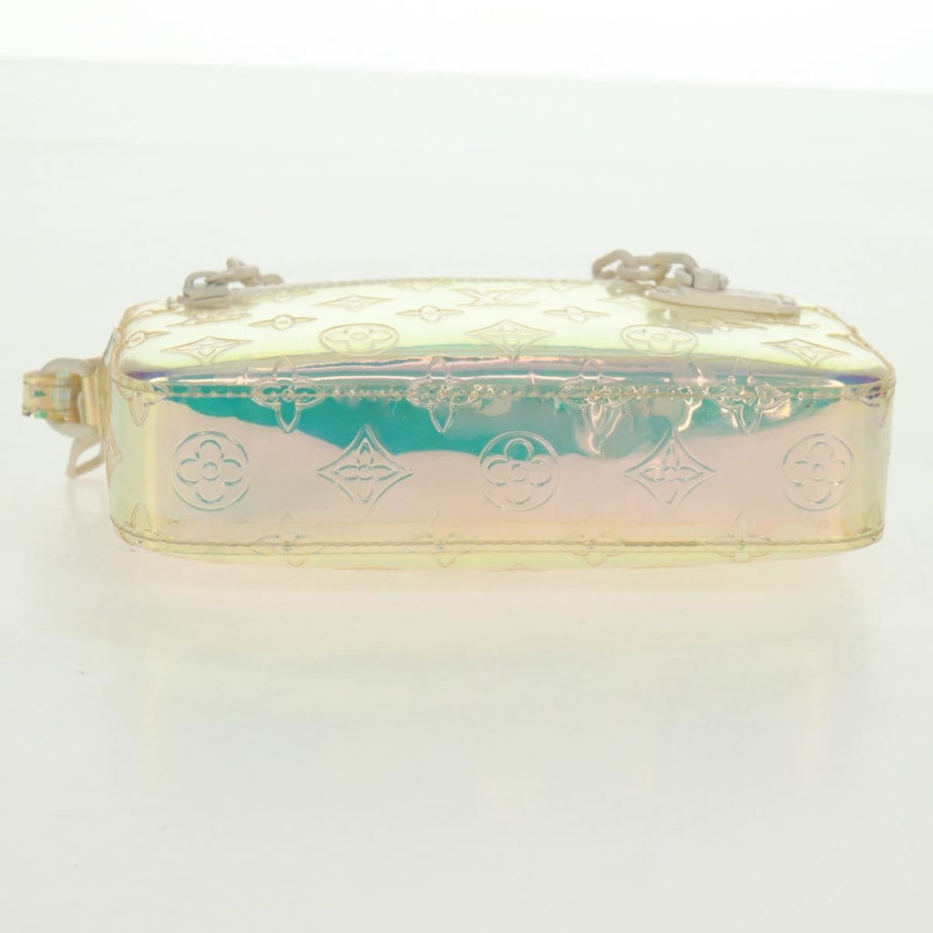 Louis Vuitton Pochette Volga Limited Edition Monogram Prism Pvc Silver Pvc Clutche & Pouche Bag