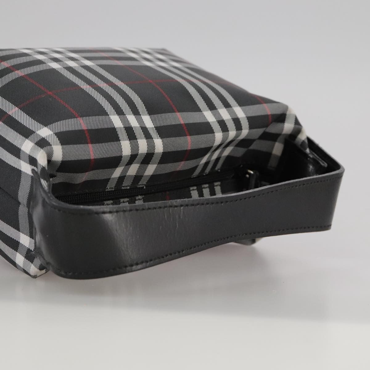 Burberry Nova Check Handbag Nylon Black Nylon Handbag