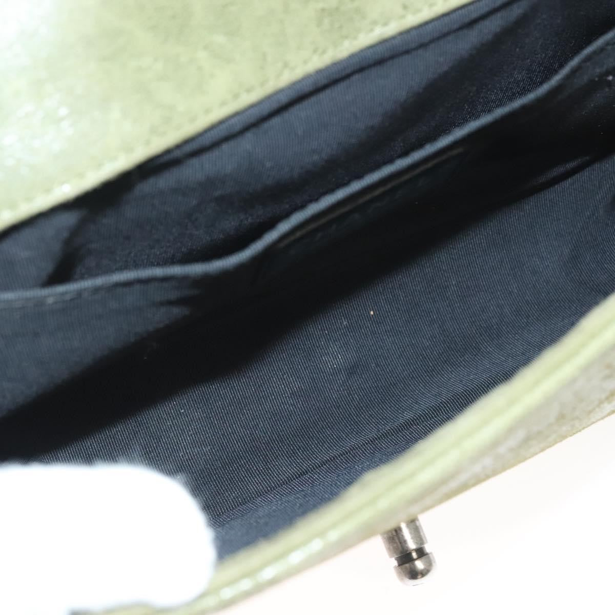 Chanel Celtic Boy Flap Bag Suede Green Suede Shoulder Bag Bag