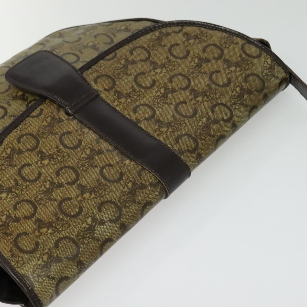 Celine C Sulky Shoulder Bag Canvas And Leather Beige Canvas Shoulder Bag Bag