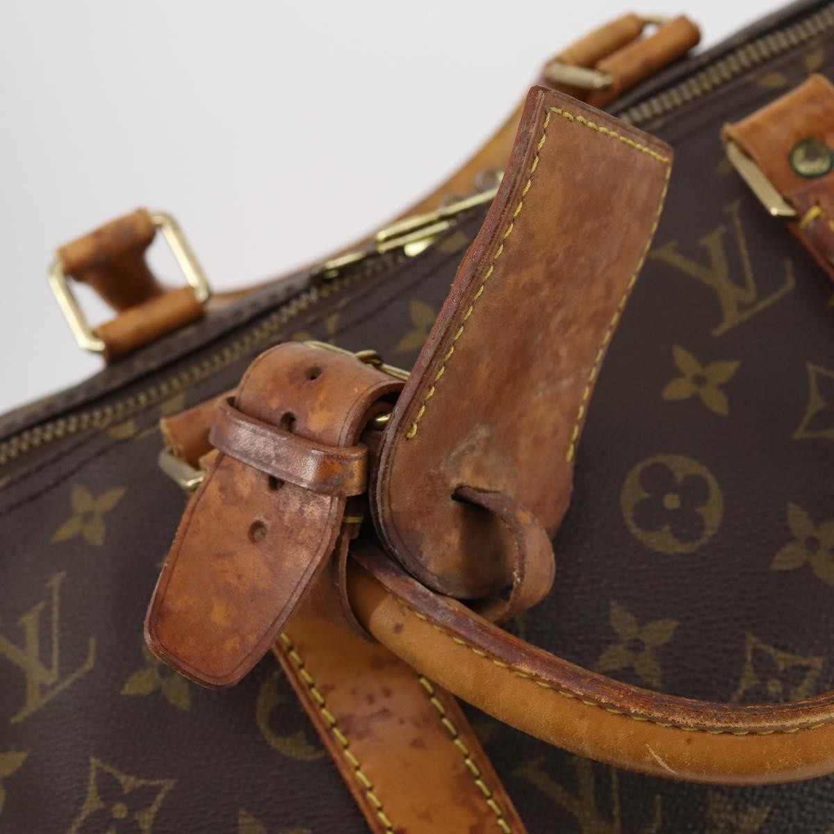 Louis Vuitton Keepall Bag Monogram Canvas Brown Canvas Travel Bag