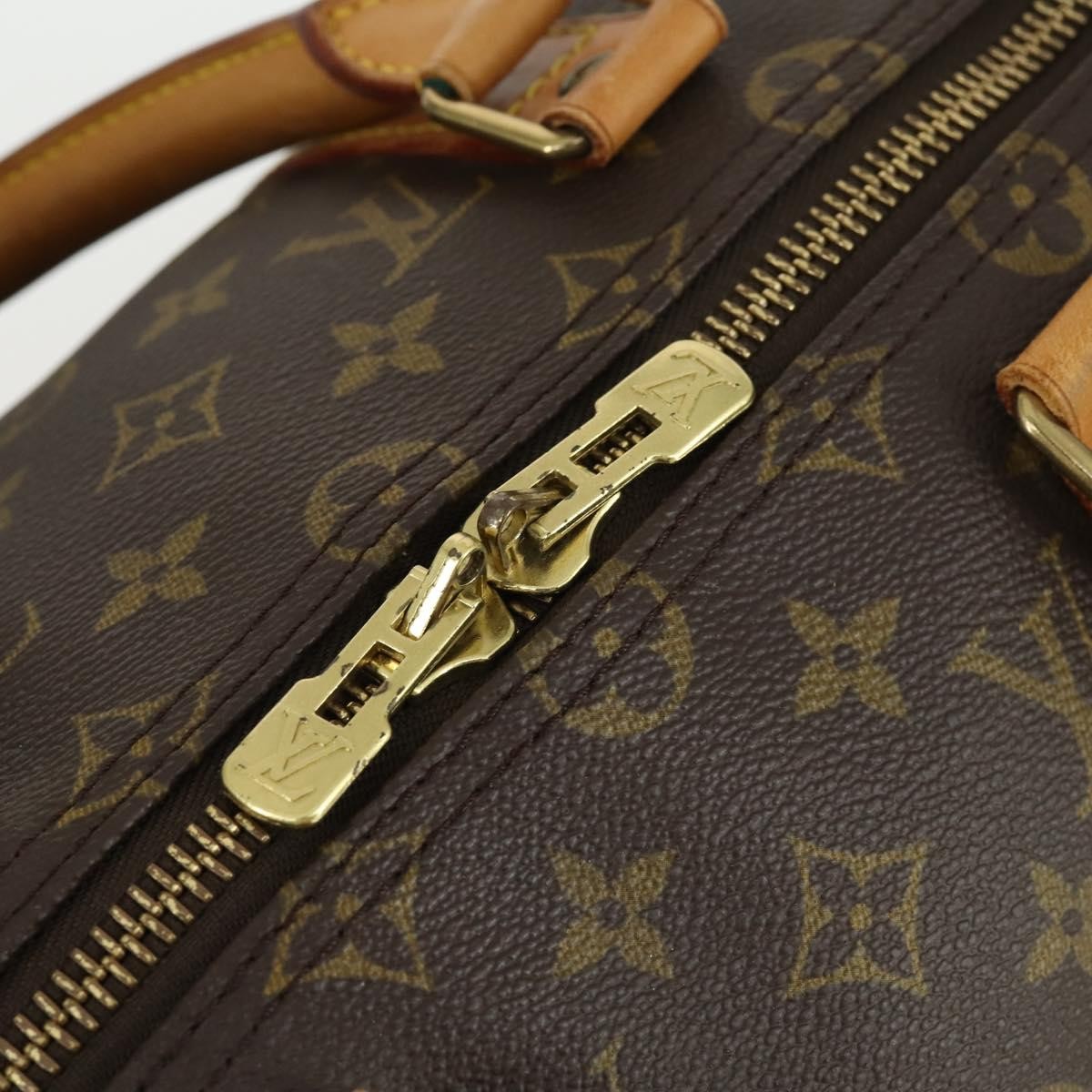 Louis Vuitton Keepall Bag Monogram Canvas Brown Canvas Travel Bag