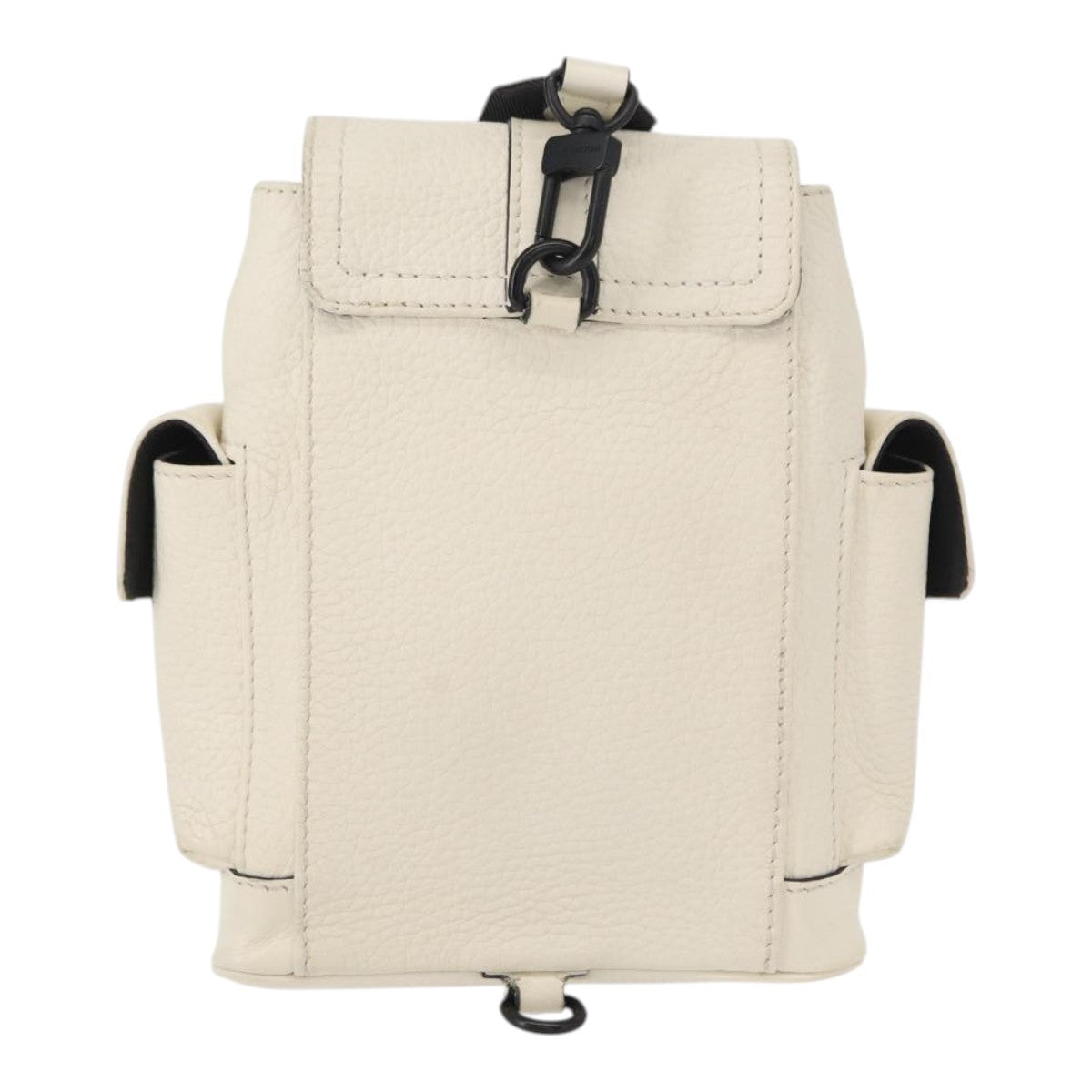 Louis Vuitton Christopher Backpack Taurillon Leather White Leather Shoulder Bag