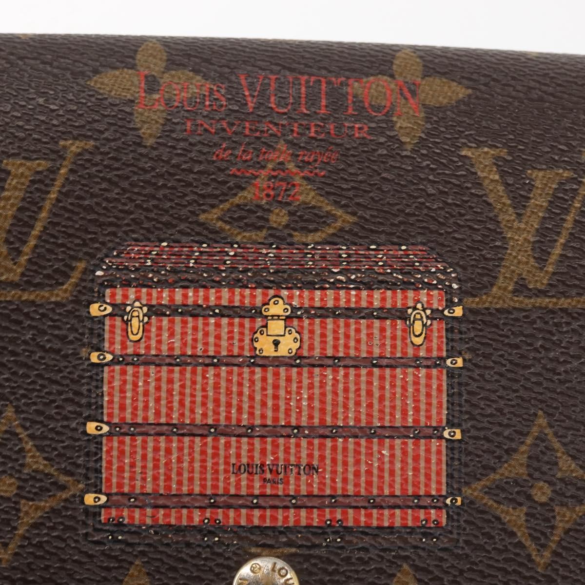 Louis Vuitton Vintage Sarah Wallet Monogram Canvas Brown Canvas Wallets Accessory