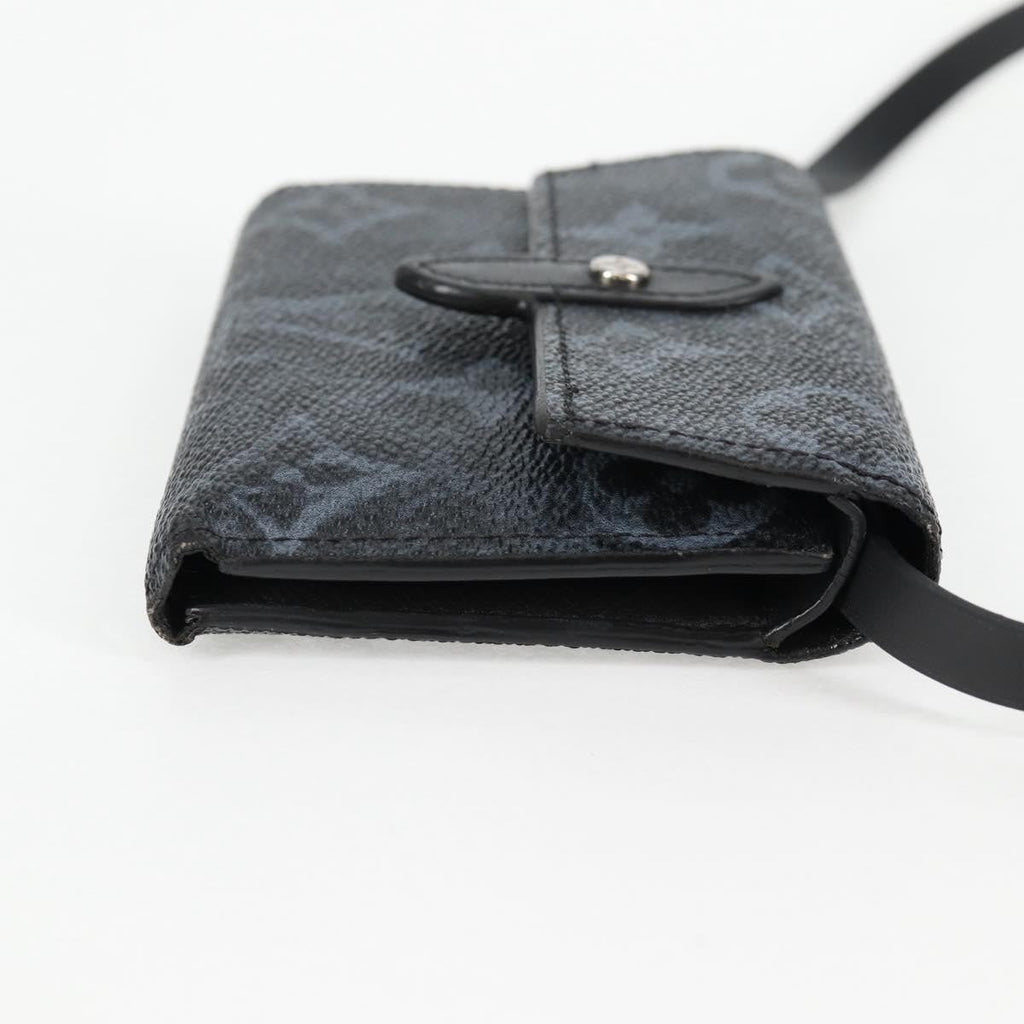 Louis Vuitton Cross Card Holder Limited Edition Monogram Pastel Noir Black Canvas Clutche & Pouche Bag