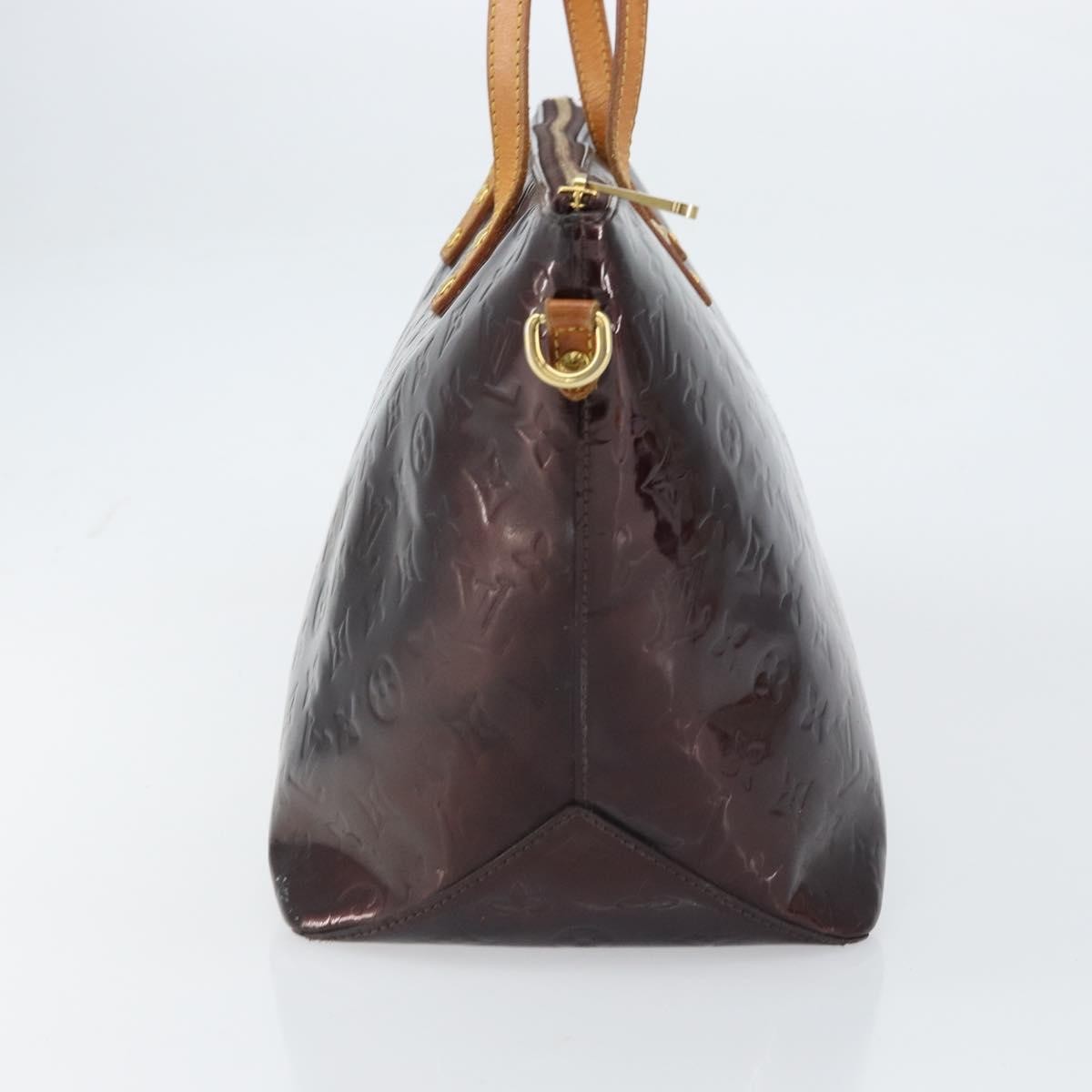 Louis Vuitton Bellevue Handbag Monogram Vernis Purple Patent_Leather Tote Bag