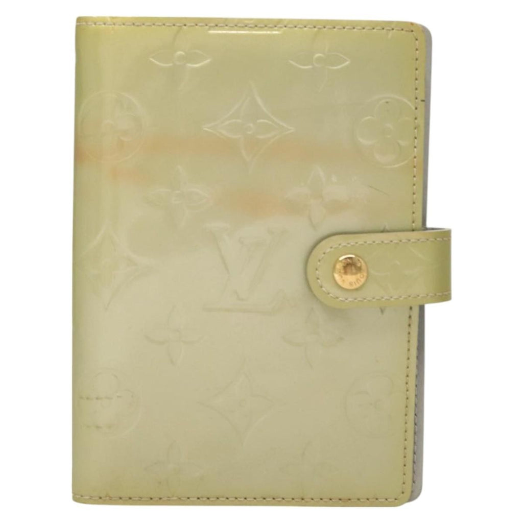 Louis Vuitton Agenda Cover Patent Leather Gray Patent_Leather Wallets Accessory