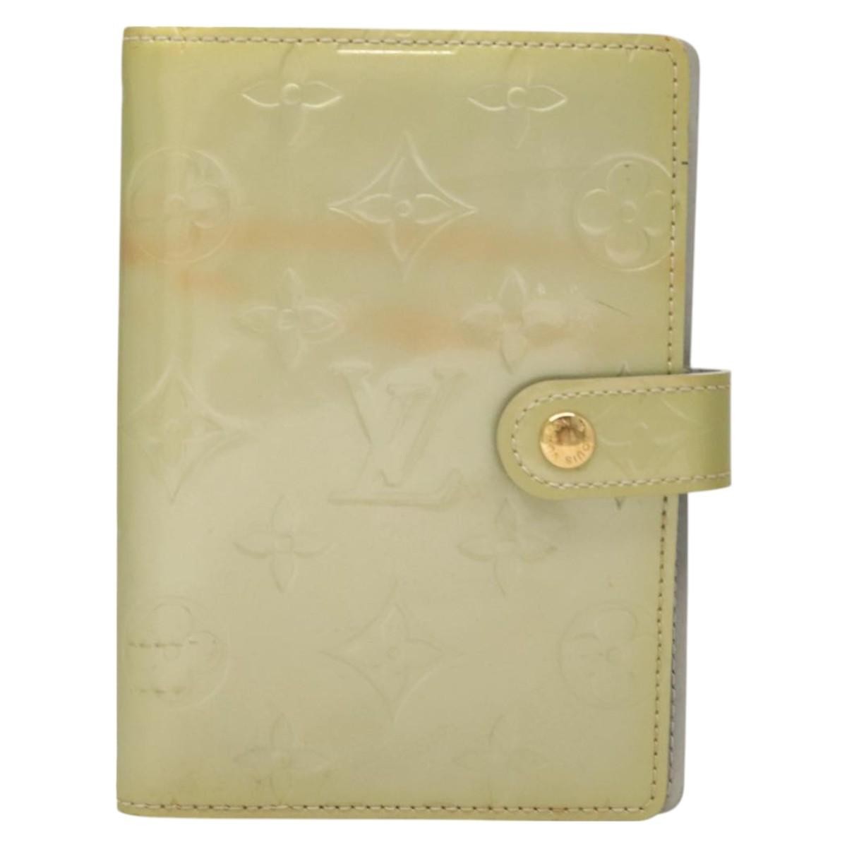 Louis Vuitton Agenda Cover Patent Leather Gray Patent_Leather Wallets Accessory