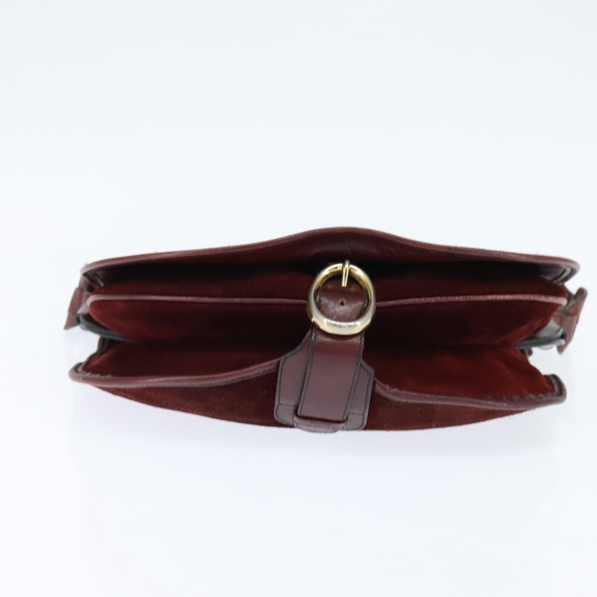 Balenciaga Shoulder Bag Suede Burgundy Suede Shoulder Bag