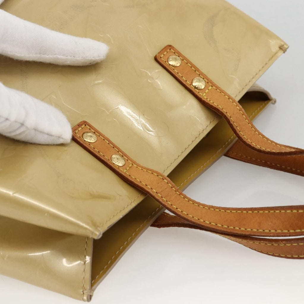 Louis Vuitton Reade Handbag Monogram Vernis Beige Patent_Leather Handbag