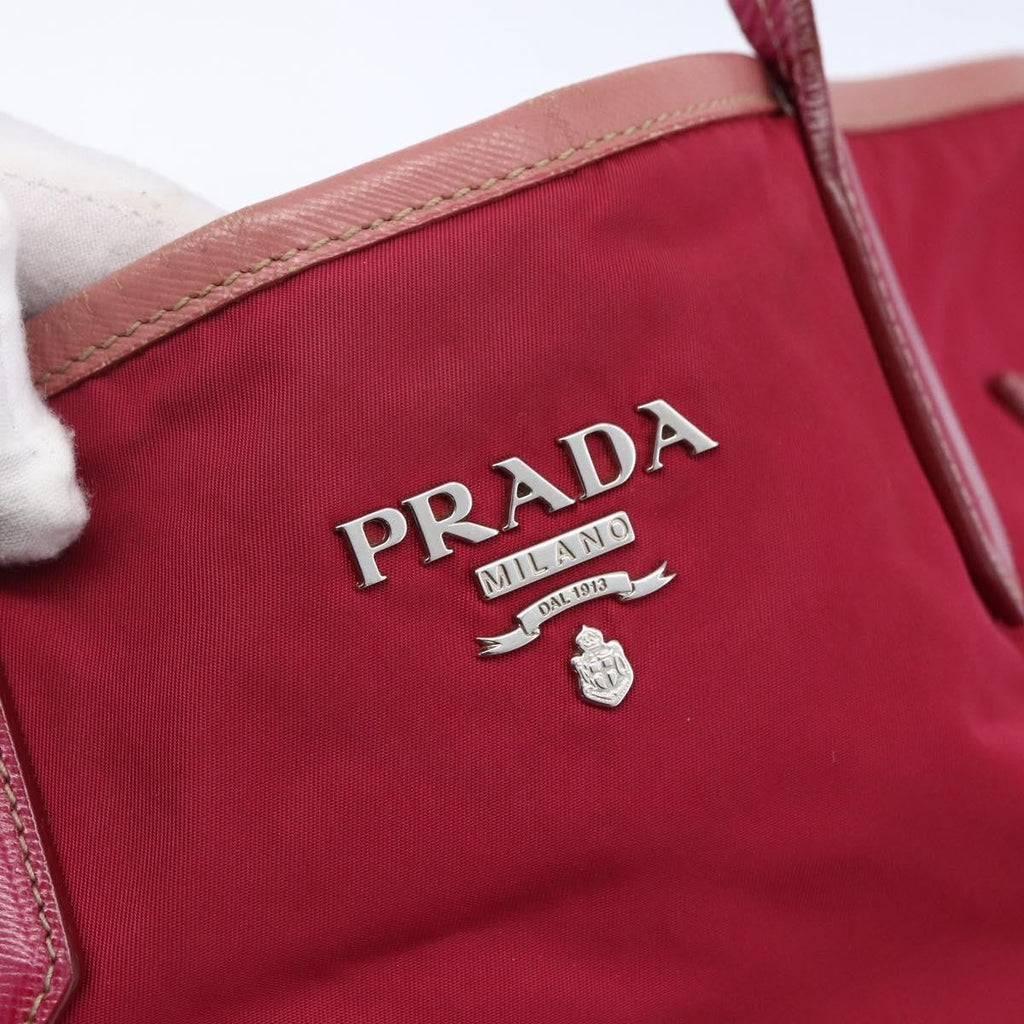 Prada Vintage Tote Tessuto Pink Nylon Tote Bag Bag