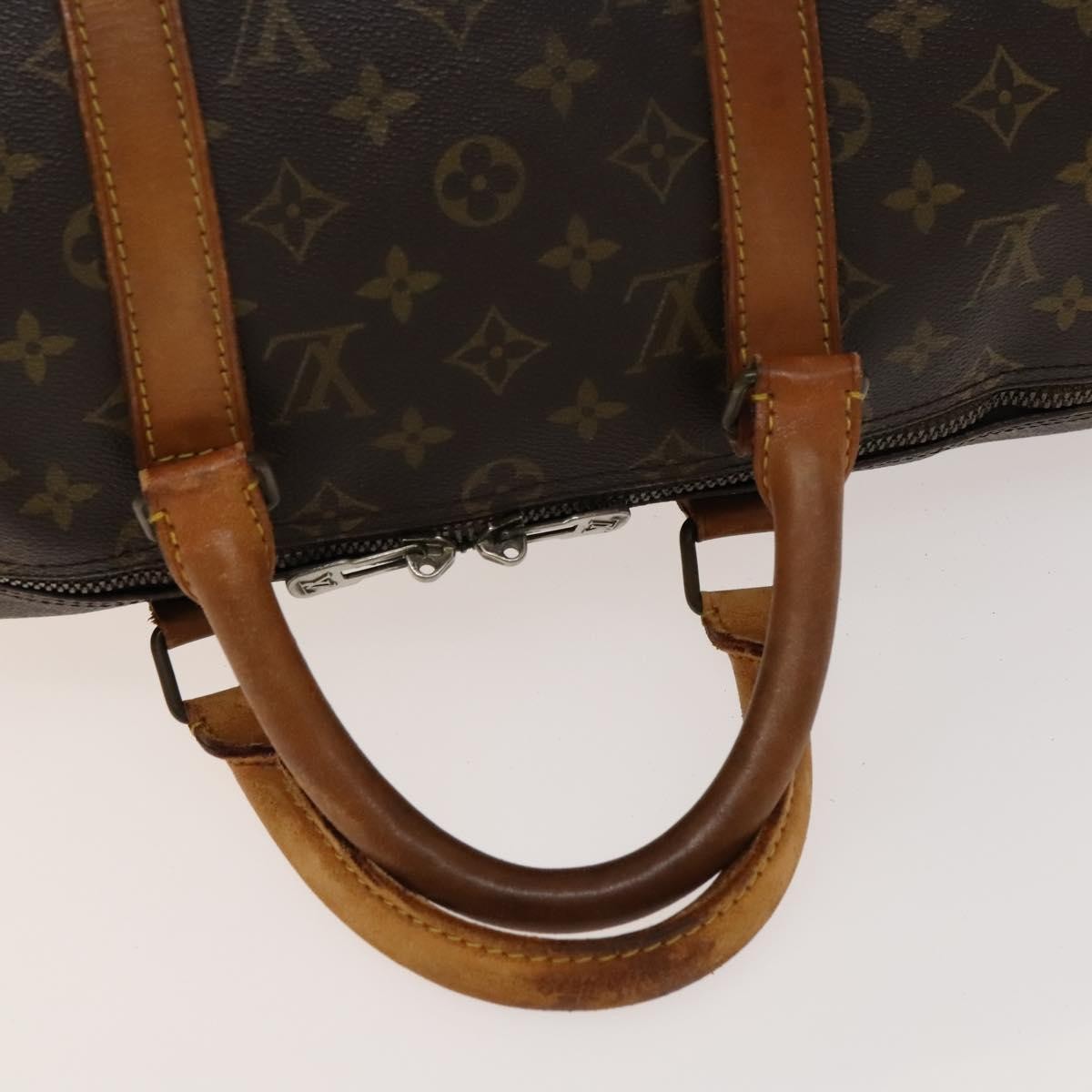 Louis Vuitton Keepall Bag Monogram Canvas Brown Canvas Travel Bag