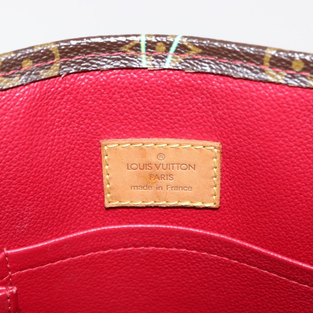 Louis Vuitton Sac Plat Bag Limited Edition Monogram Cerises Brown Canvas Handbag
