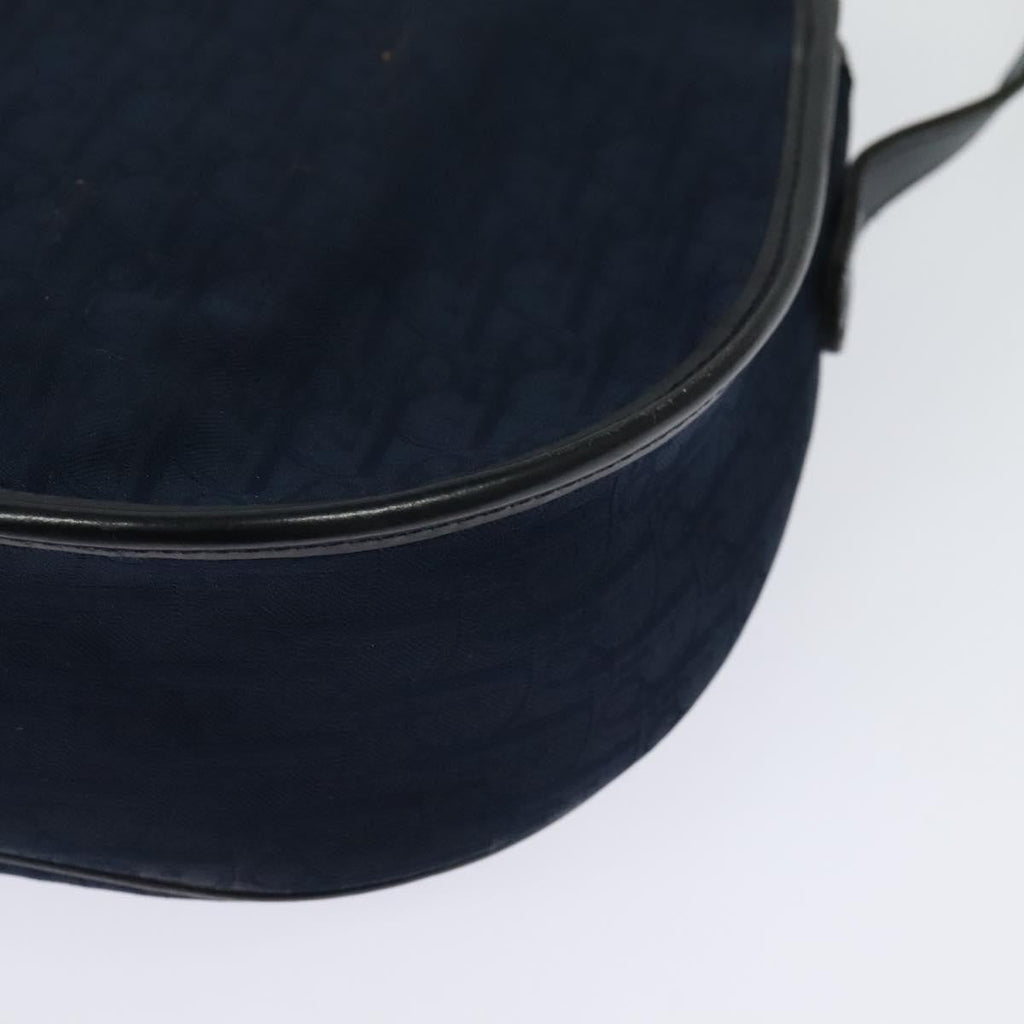 Christian Dior Vintage Trotter Shoulder Bag Canvas Navy Canvas Shoulder Bag Bag (Pre-Owned)