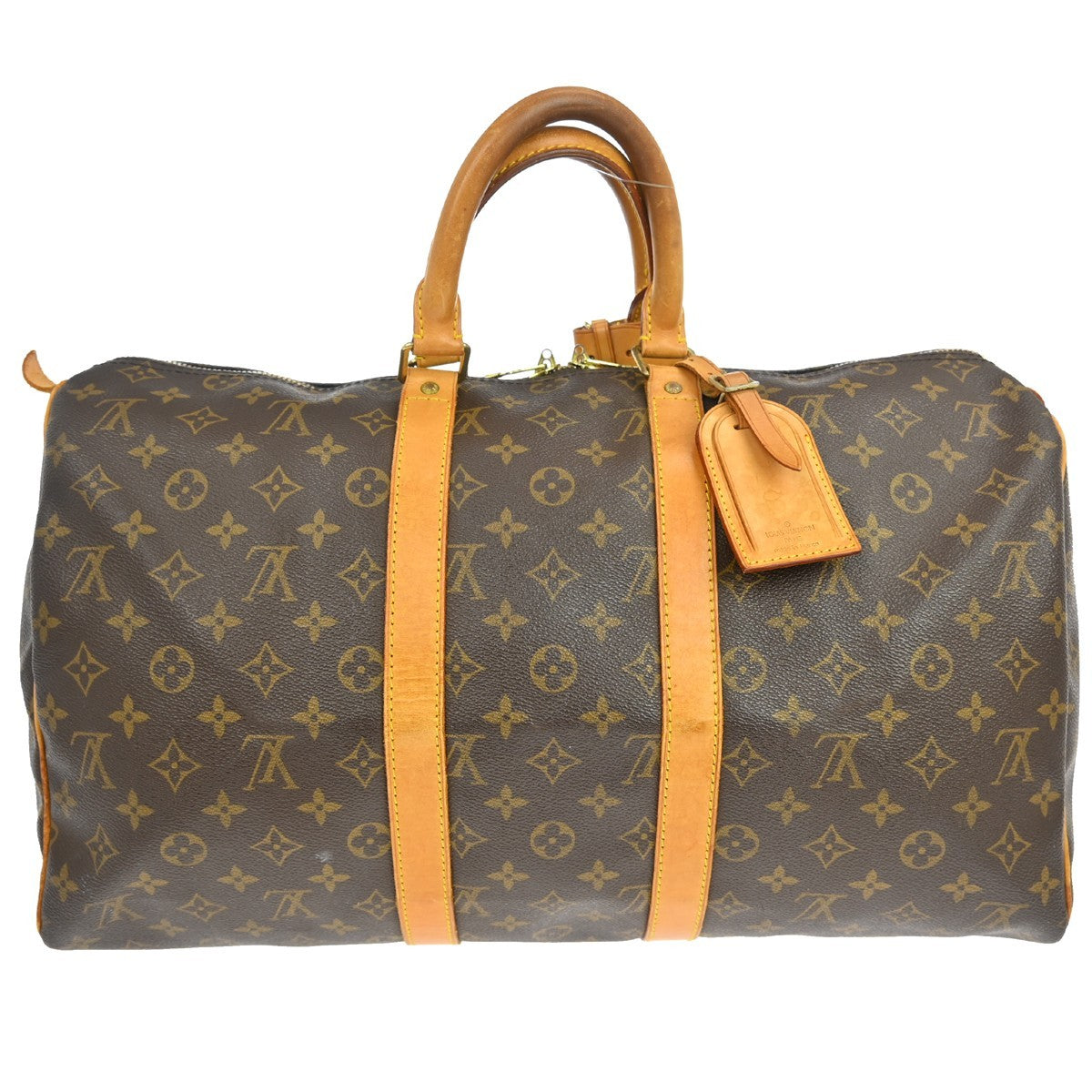 Louis Vuitton Keepall Bag Monogram Canvas Brown Canvas Travel Bag