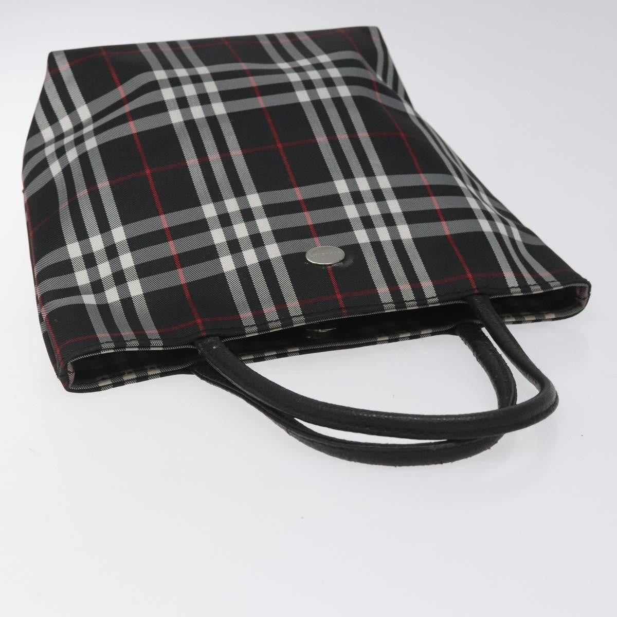 Burberry Nova Check Tote Nylon Black Nylon Handbag