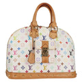 Louis Vuitton Alma Handbag Monogram Multicolor White Canvas Bag