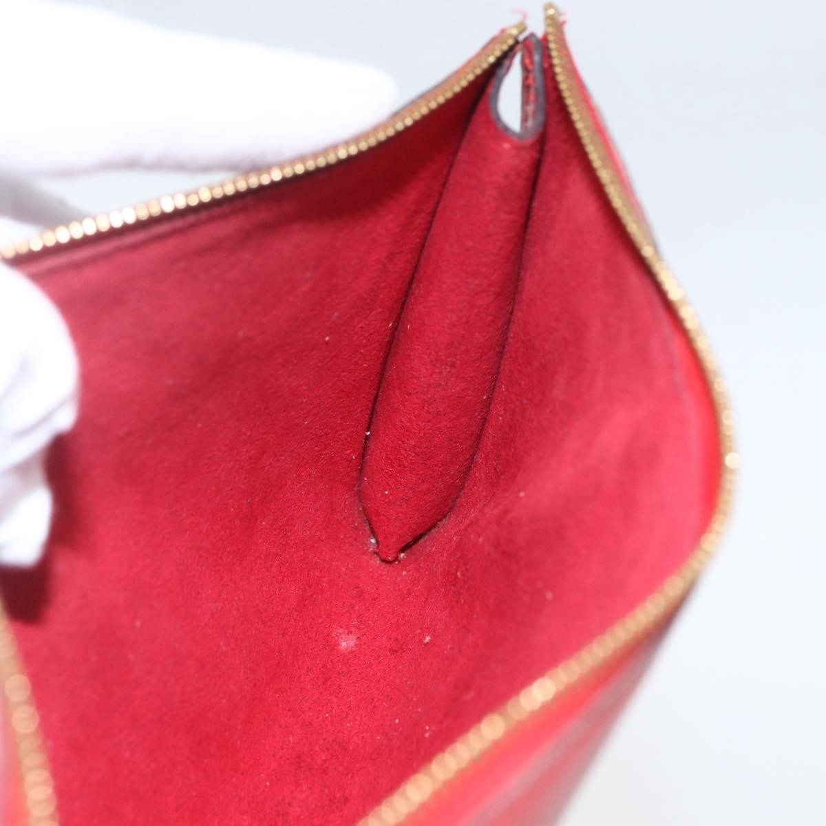 Louis Vuitton Pochette Accessoires Epi Leather Red Leather Clutche & Pouche Bag