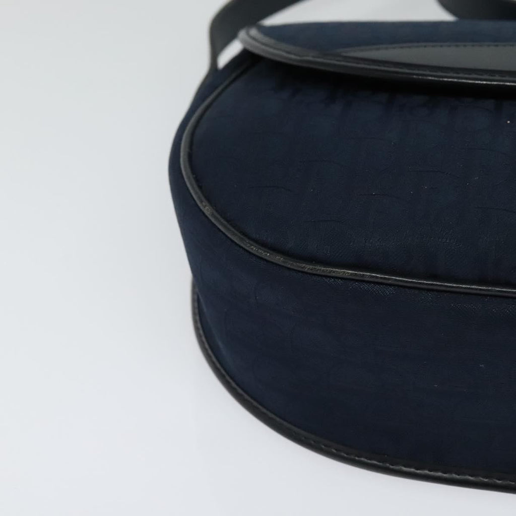 Christian Dior Vintage Trotter Shoulder Bag Canvas Navy Canvas Shoulder Bag Bag (Pre-Owned)