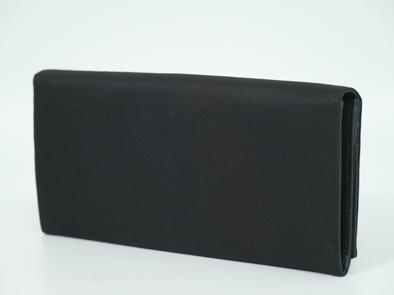 Prada Continental Wallet Tessuto Black Nylon Wallets Accessory