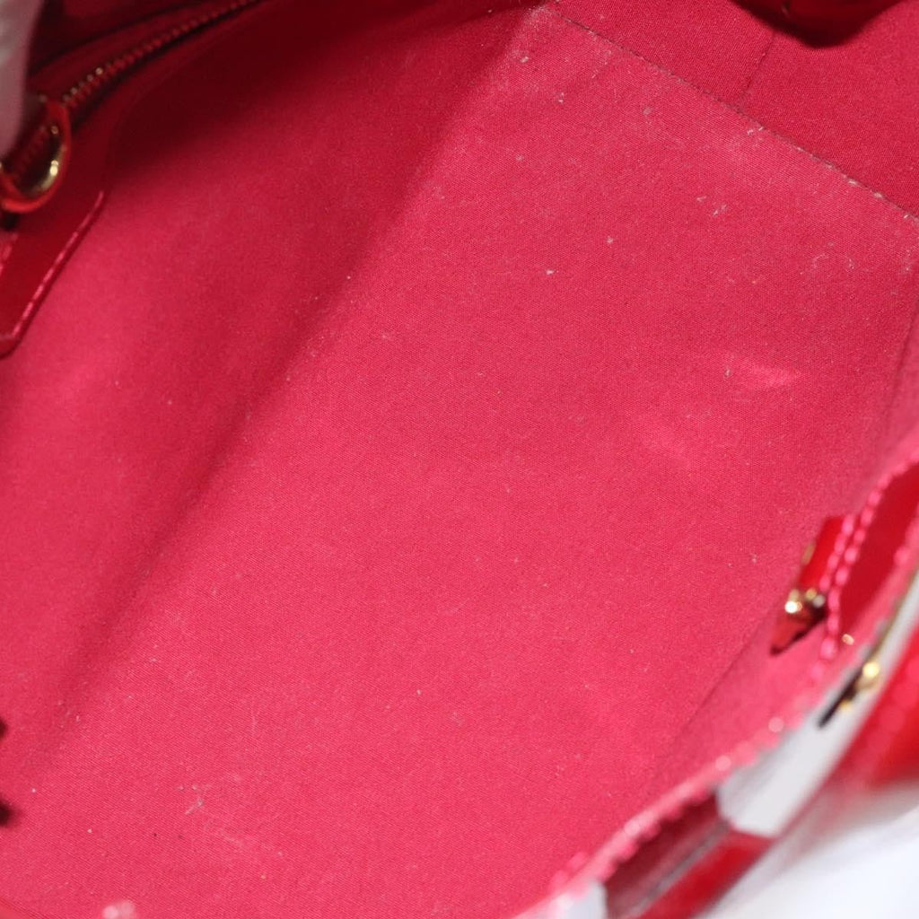 Louis Vuitton Wilshire Handbag Monogram Vernis Red Patent_Leather Handbag