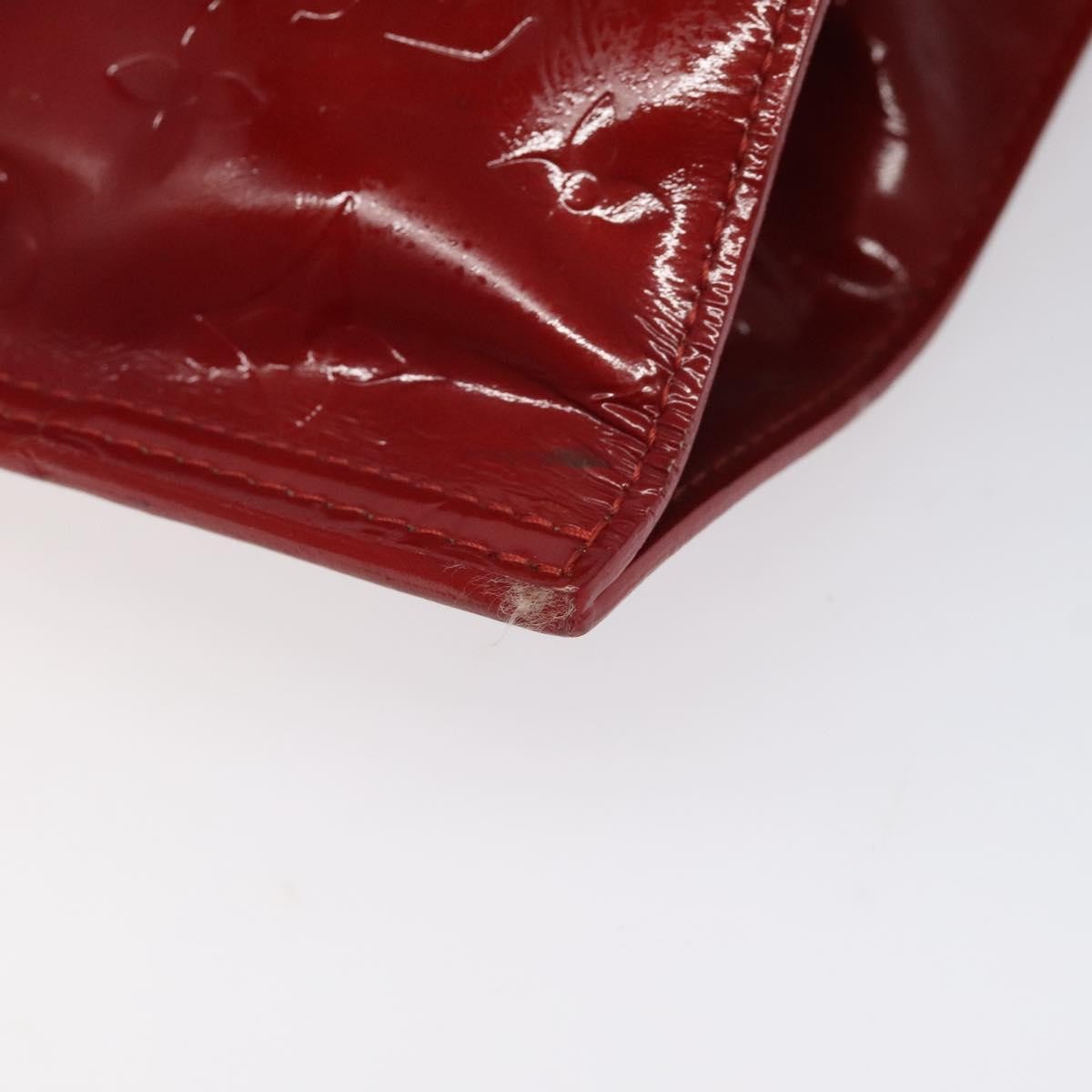 Louis Vuitton Stanton Handbag Monogram Vernis Red Patent_Leather Tote Bag