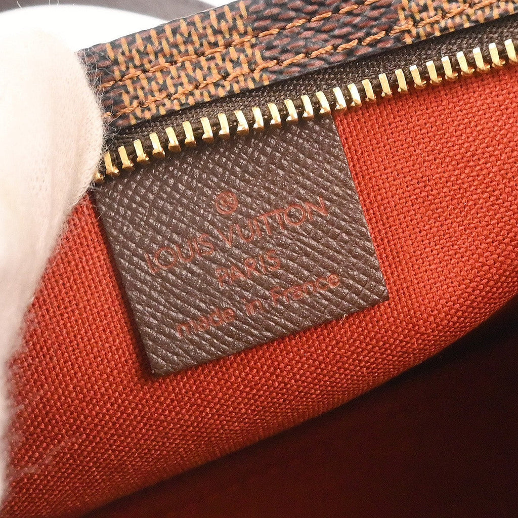 Louis Vuitton Trousse Make Up Bag Damier Brown Canvas Shoulder Bag