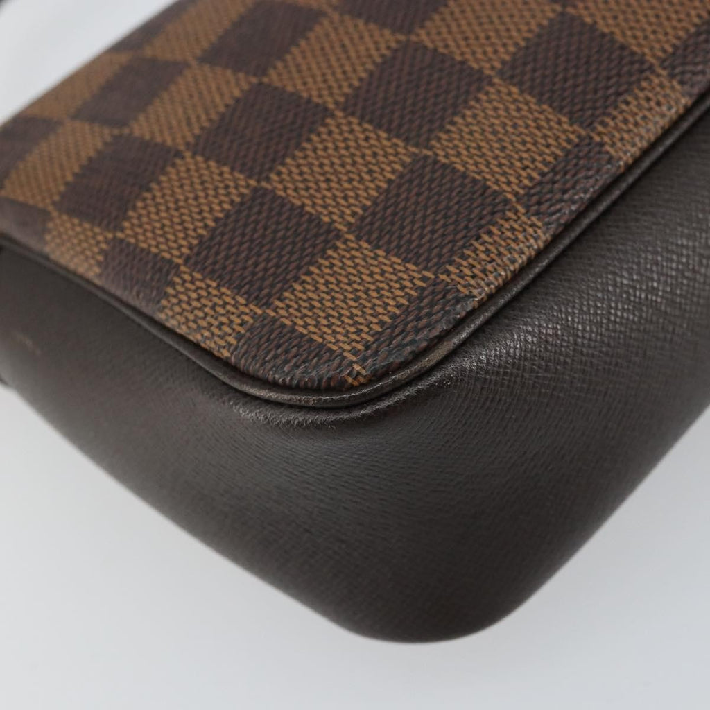 Louis Vuitton Trousse Make Up Bag Damier Canvas Brown Canvas Clutche & Pouche Bag