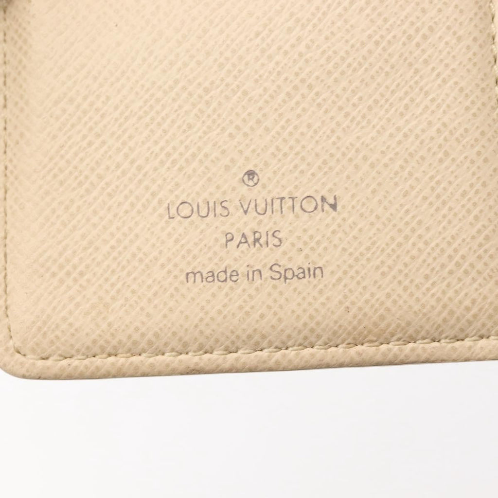 Louis Vuitton Agenda Cover Damier Azur Beige Canvas Toiletry Case Accessory