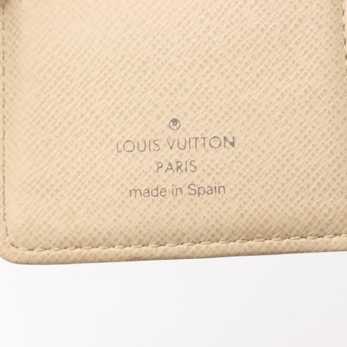 Louis Vuitton Agenda Cover Damier Azur Beige Canvas Toiletry Case Accessory