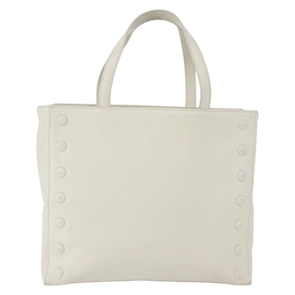Celine Handbag Leather White Leather Handbag
