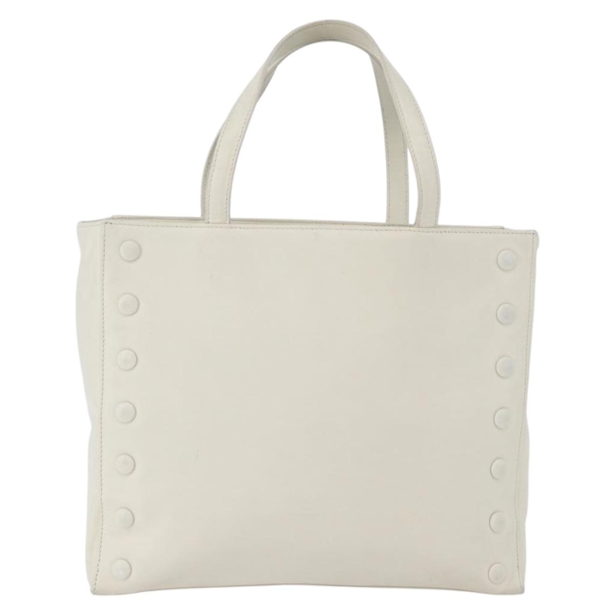 Celine Handbag Leather White Leather Handbag