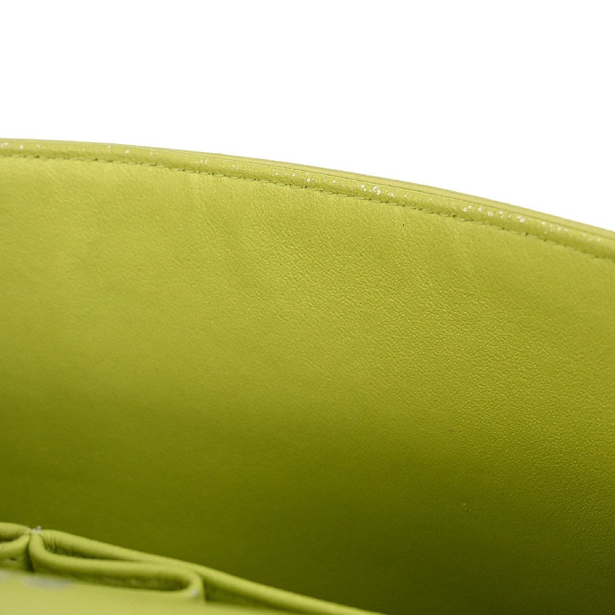 Chanel Timeless - Classic Double Flap Bag Quilted Lambskin Green Leather Shoulder Bag Bag