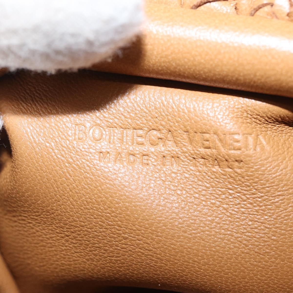 Bottega Veneta The Pouch Coin Purse Intrecciato Nappa Brown Leather Clutche & Pouche Bag