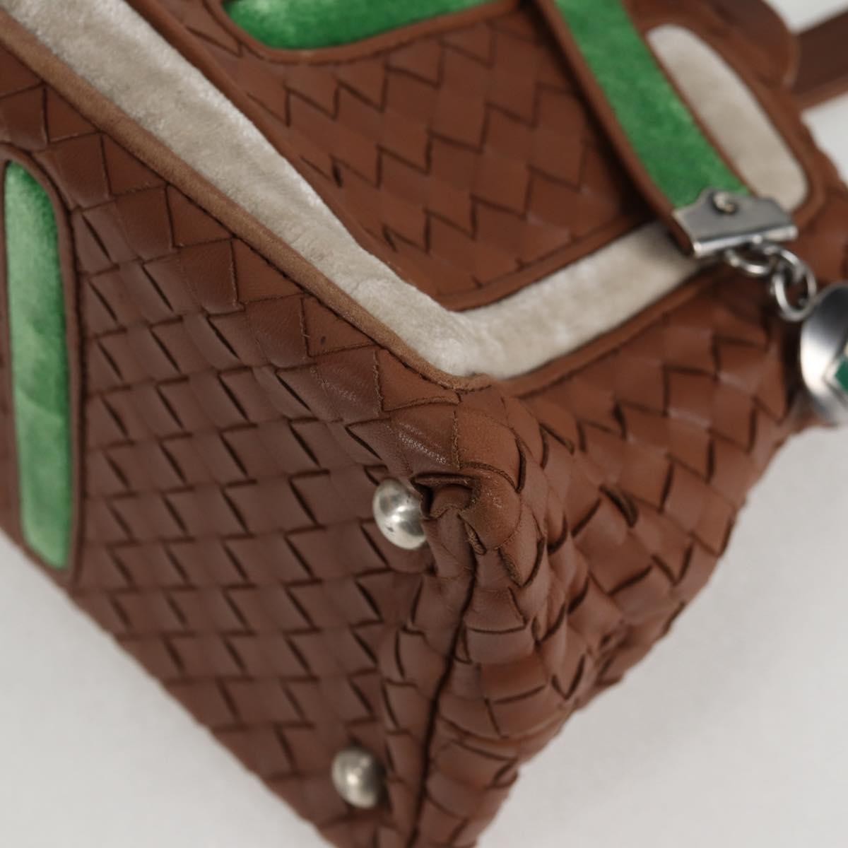 Bottega Veneta Intrecciato Leather Brown Leather Handbag